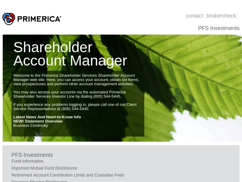 Primerica Shareholder Services