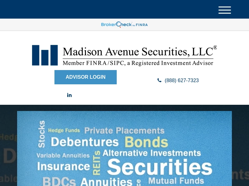Home | Madison Avenue Securities