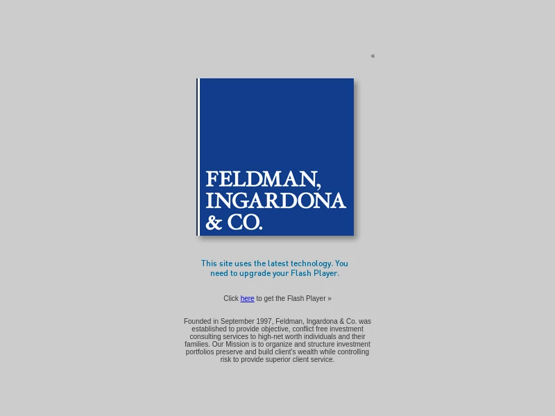 Investment Counsel | Downers Grove, IL - Feldman, Ingardona & Co.