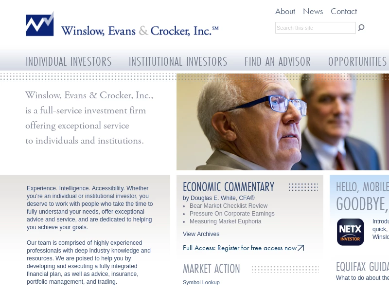 Winslow, Evans & Crocker, Inc. — Home