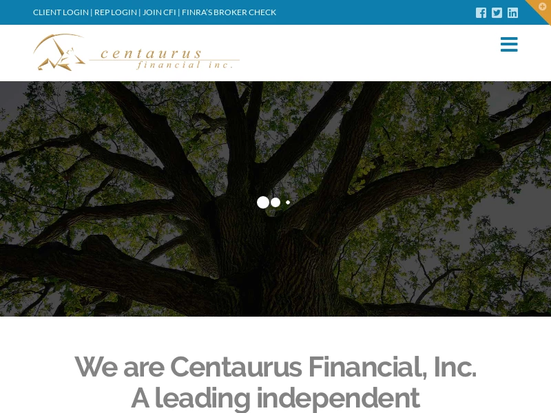 Welcome to Centaurus | Centaurus Financial, Inc.