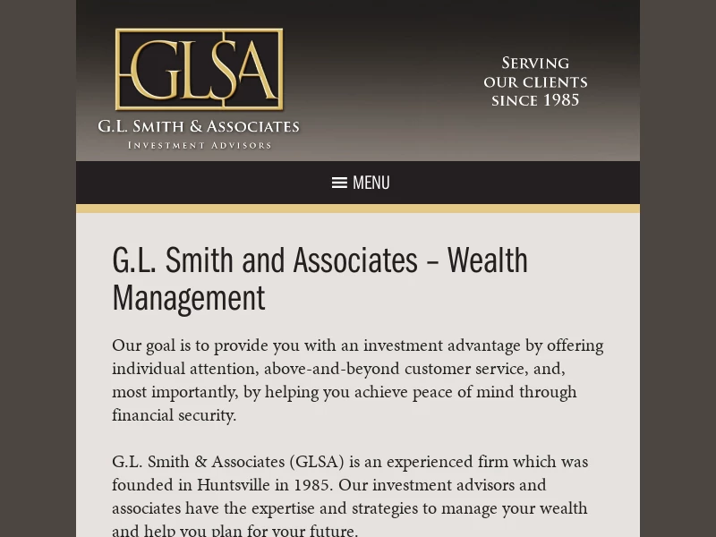 G.L. Smith and Associates - Huntsville, AL Wealth Management Firm