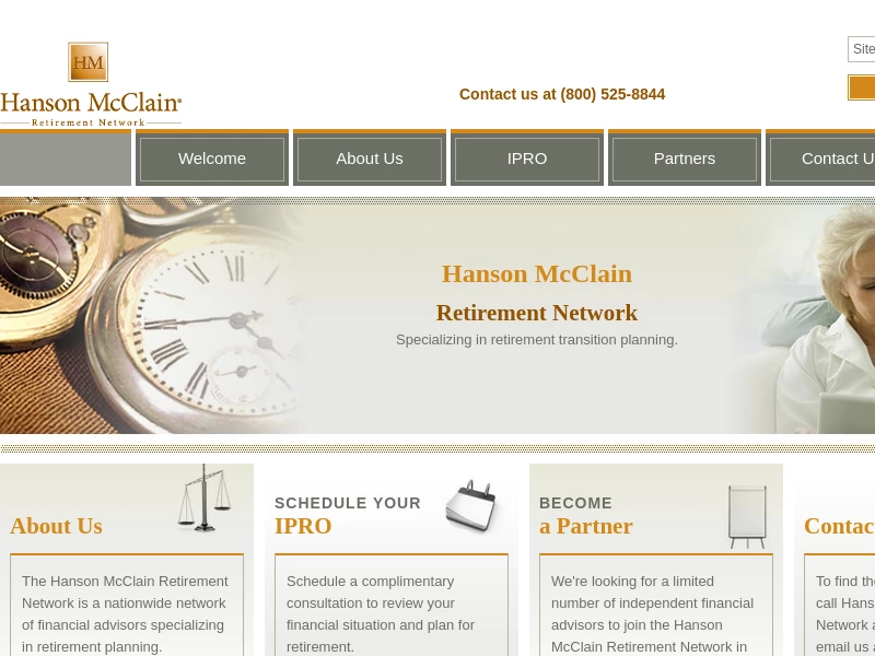 Hanson McClain Retirement Network | Specializing in retirement transition planning.