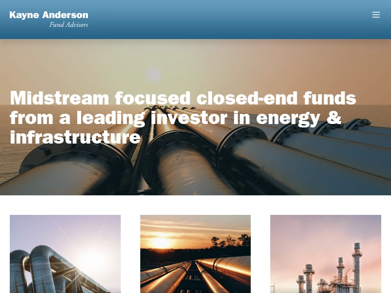 Kayne Anderson | Publicly Traded Energy & Infrastructure Funds