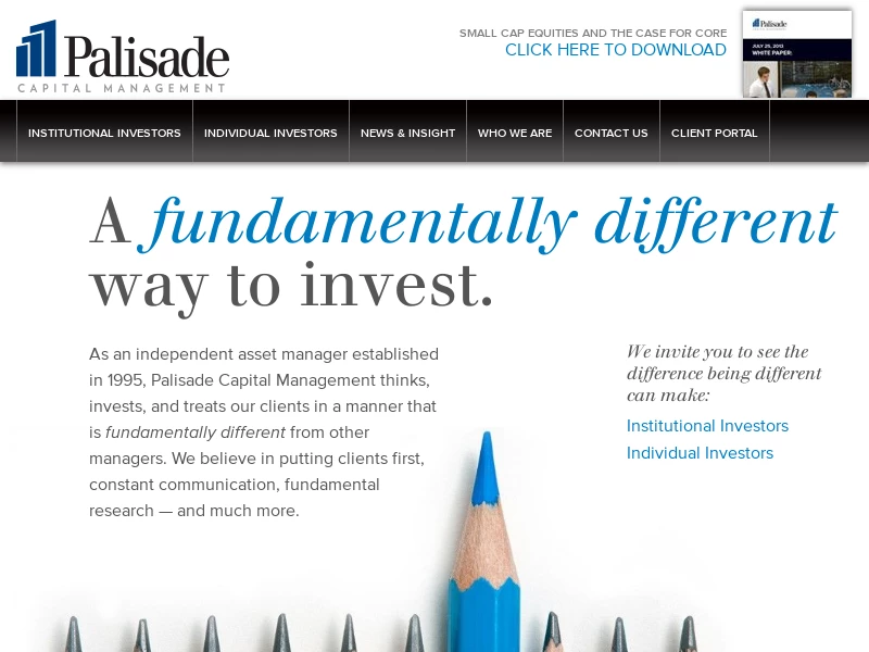 Palisade Capital | Fundamentally Different