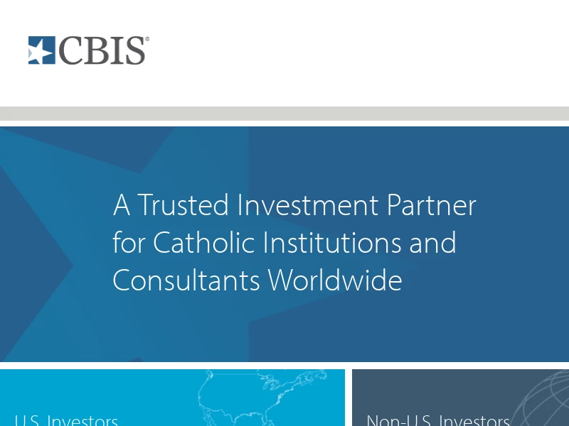 Investment Solutions For Catholic Institutions | CBIS