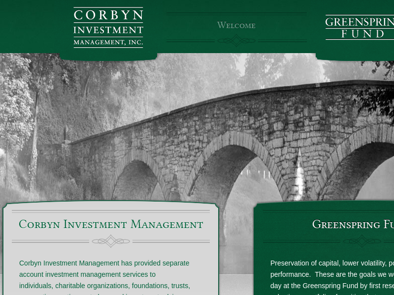 Splash - Corbyn Investment Management Corbyn Investment Management | Value-Oriented Separate Account Management