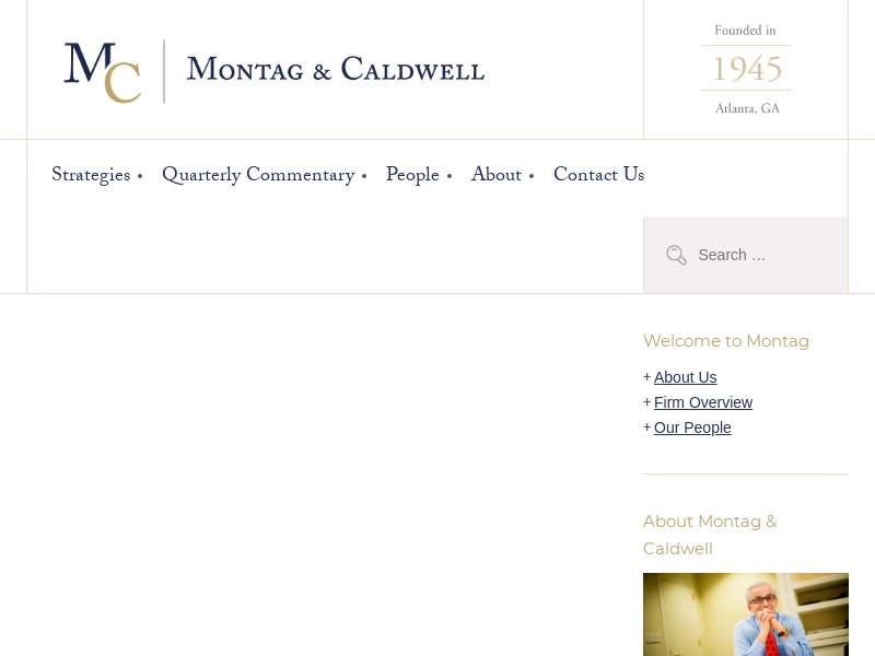 Home | Investment Services | Montag & Caldwell