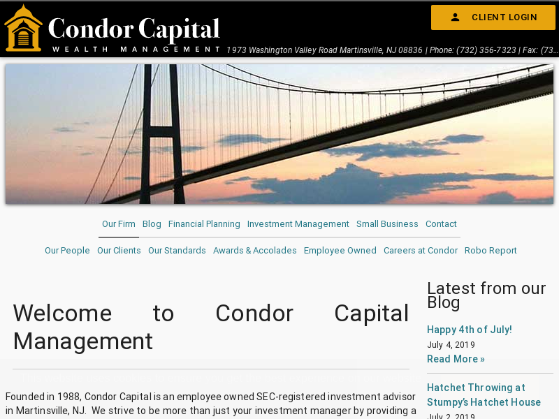 Our Firm - Condor Capital Management