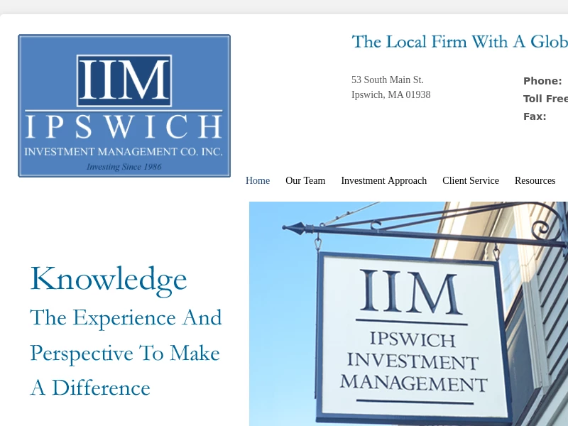 Financial Advisor - Ipswich Investment Management