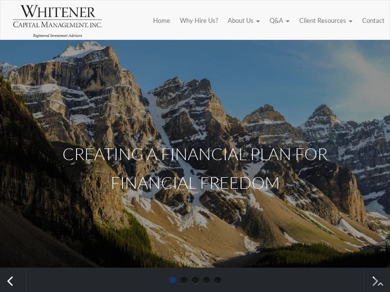 Wealth Investment Planning | Whitener Capital Management NC