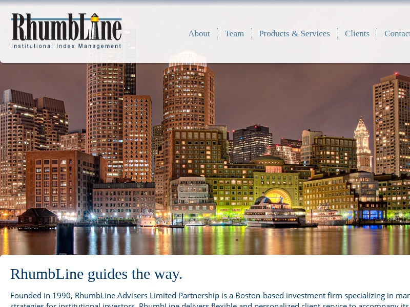 RhumbLine Advisers - Boston institutional investment management