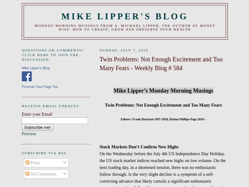Mike Lipper's Blog