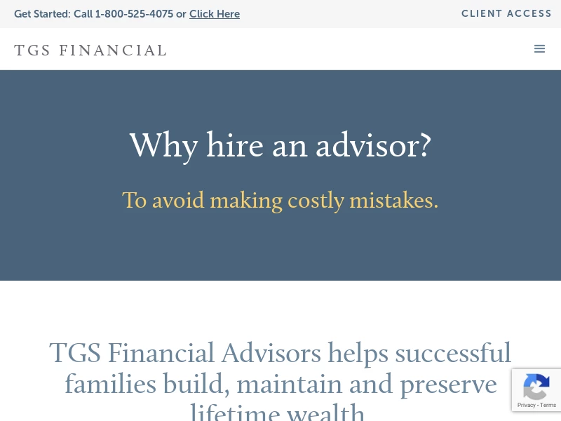TGS Financial Advisors | Helping People Build Financial Wealth