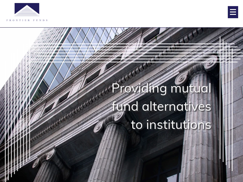 Frontier Funds - Institutional mutual funds - Frontier Funds