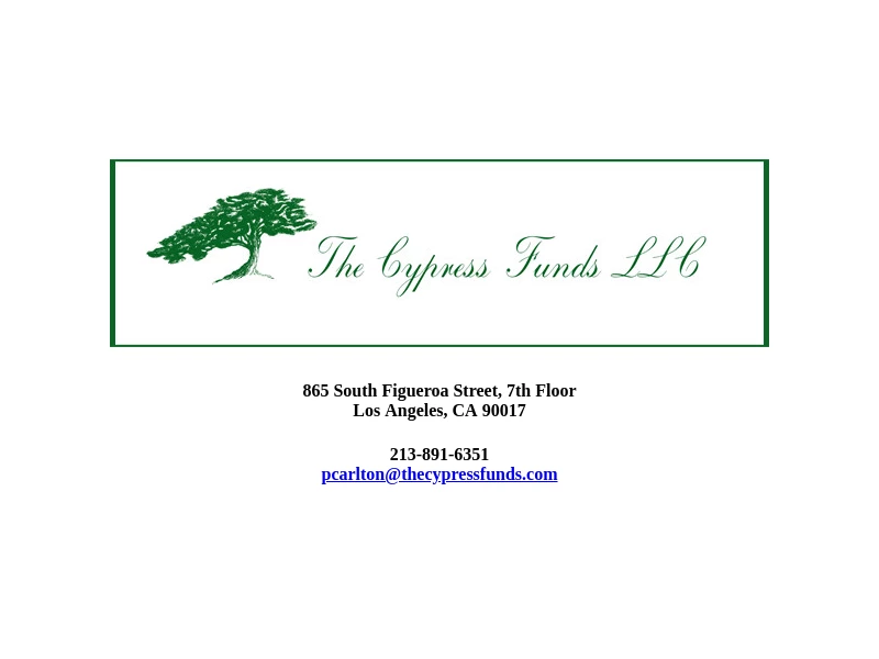 The Cypress Funds LLC