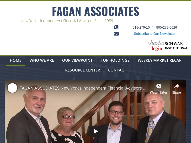 Top Rated Financial Advisors in Troy NY| Fagan Associates