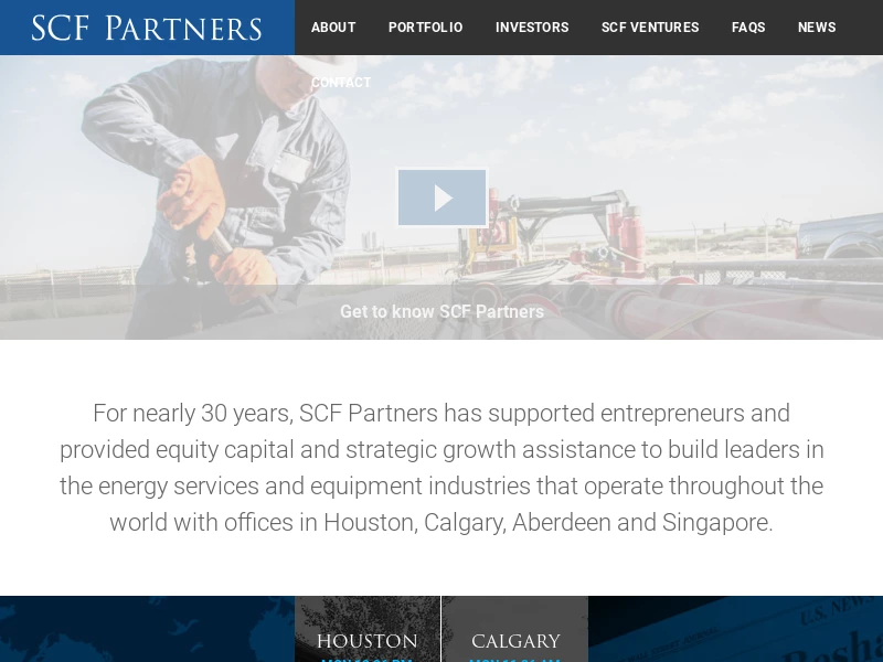 SCF Partners | The Global Partner in Energy