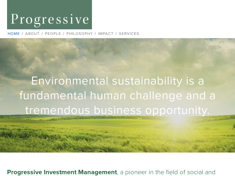 Progressive Investment Management - Progressive Investment Management