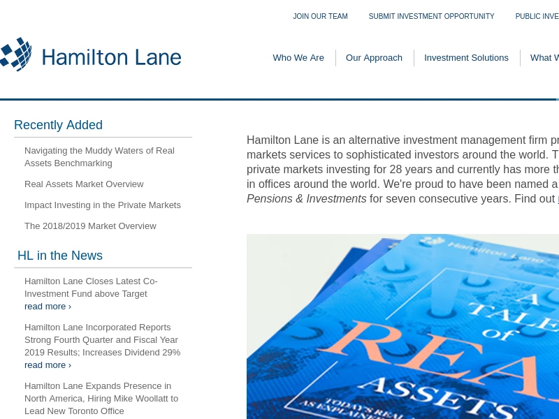 Private Markets Solutions Provider | Hamilton Lane