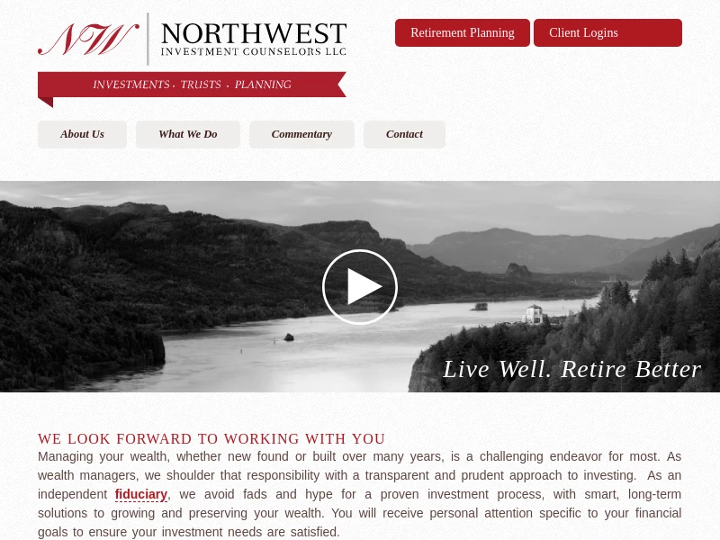 Northwest Investment Counselors | Live Well. Retire Better.