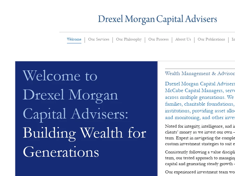 Our Heritage - Drexel Morgan & Co