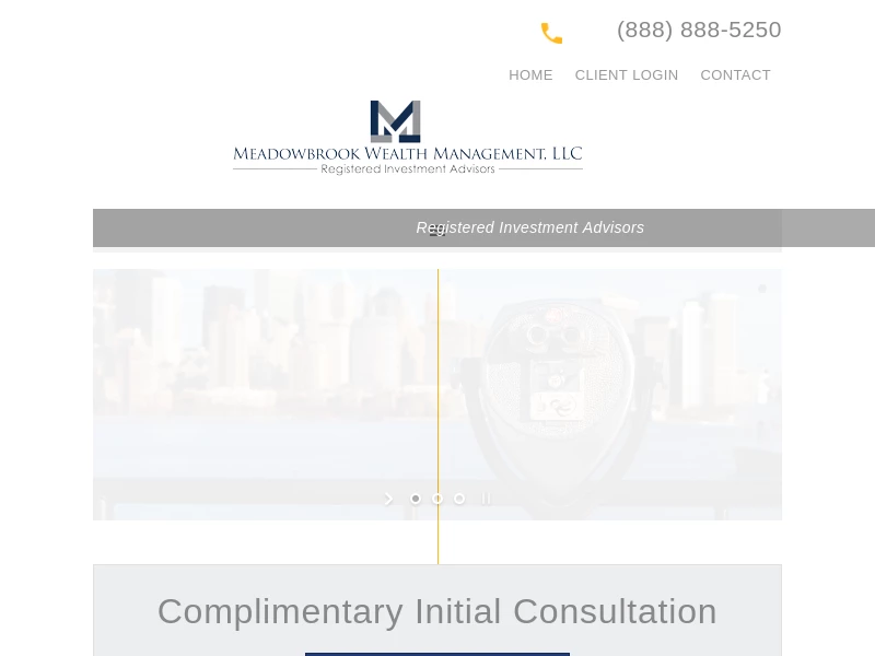 Meadowbrook Wealth Management, LLC registered investment advisors fee only eldercare planning