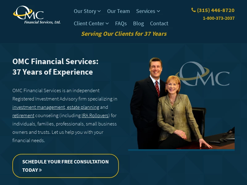 Fee Only Investment Advisor Syracuse NY | OMC Financial Services | Independent Registered Investment Advisory firm