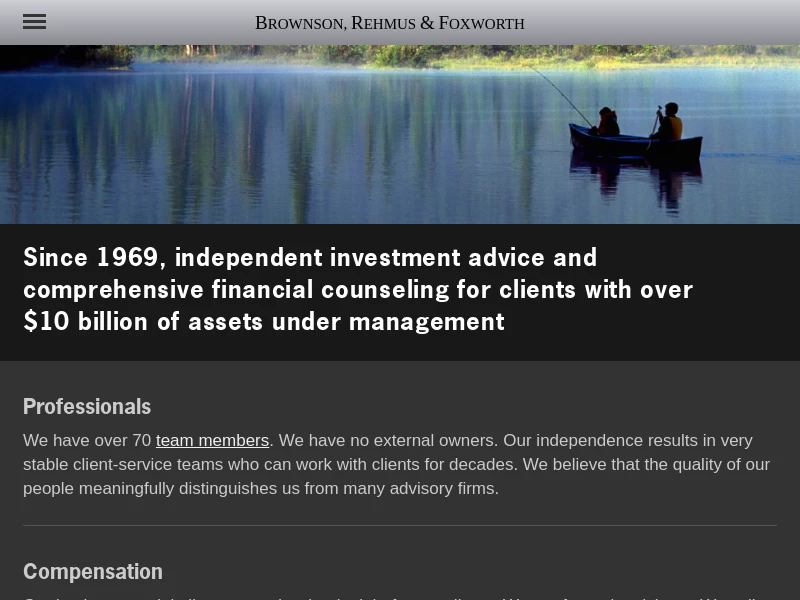 Brownson, Rehmus & Foxworth, Inc. | Investment and Financial Advisors