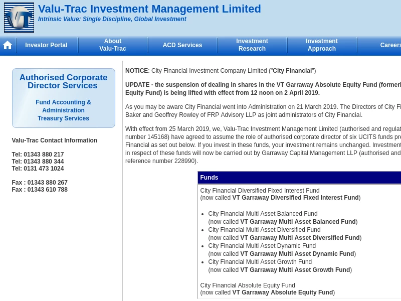 Valu-Trac Investment Management Limited