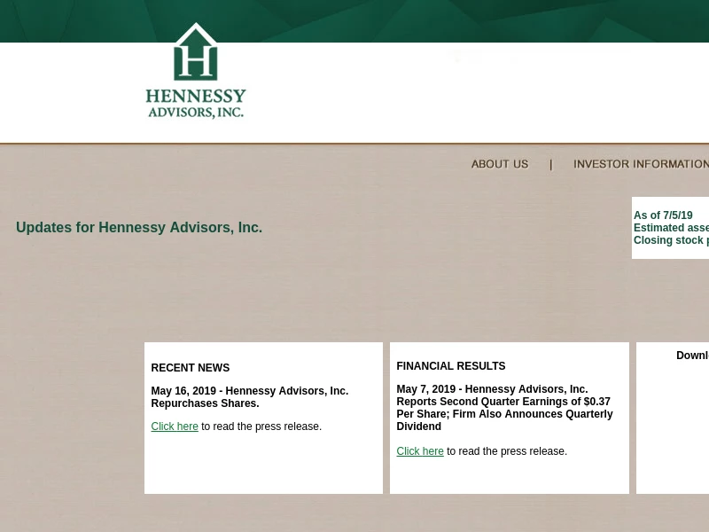 Hennessy Advisors