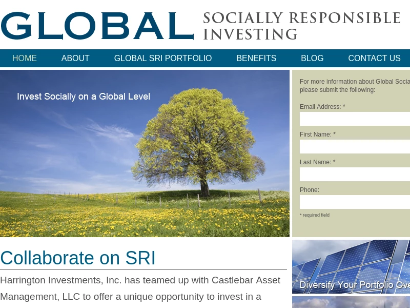 Global Socially Responsible Investing