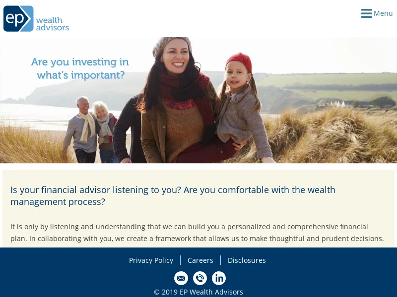 Financial Advisors, Tax and Estate Planning | EP Wealth Advisors