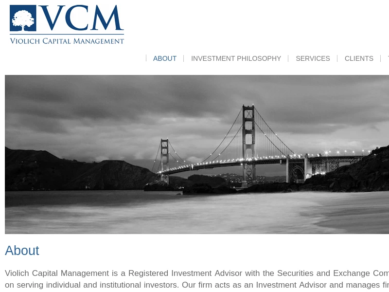 Violich Capital | Asset Management San Francisco — Investment Advisors