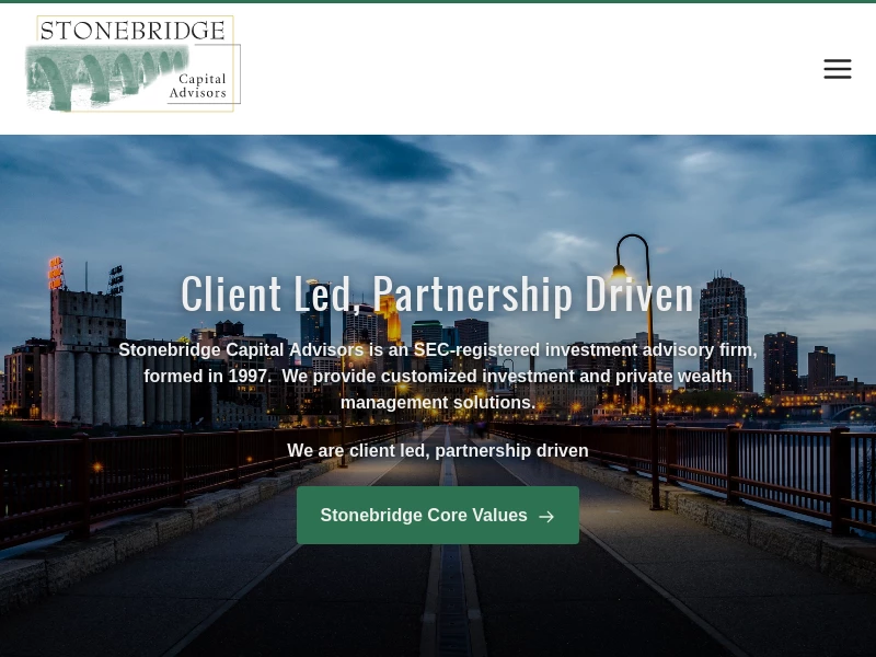 Stonebridge Capital Advisors | Investment & Wealth Management