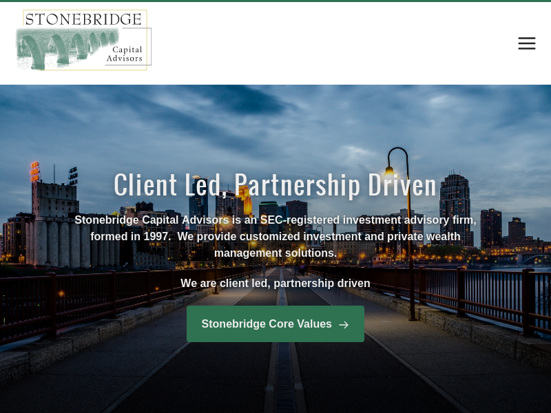 Stonebridge Capital Advisors | Registered Investment Advisor based in St. Paul, MN