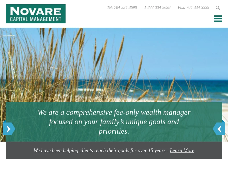 Charlotte, NC | Wealth Management — Novare Capital Management