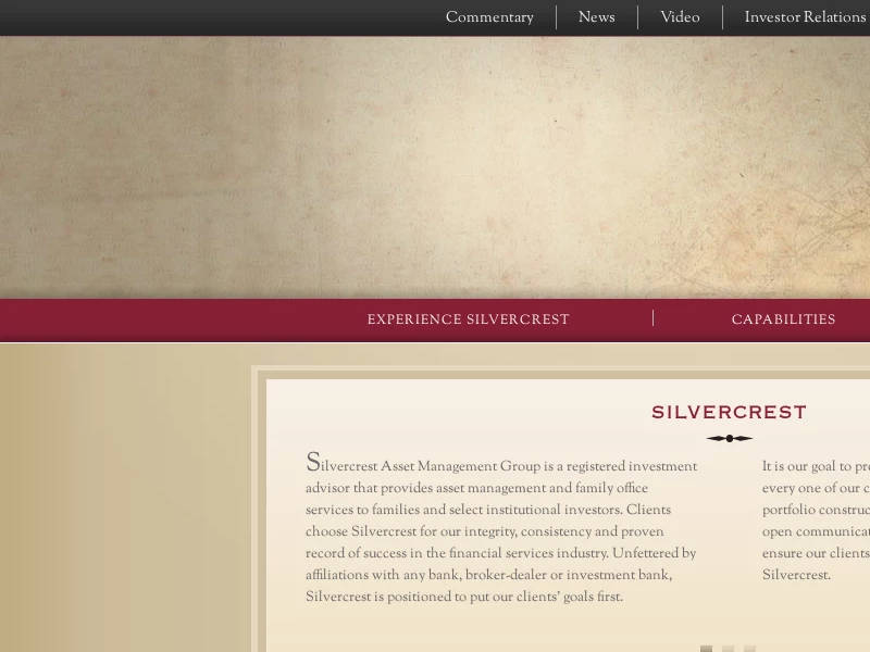 Homepage | Silvercrest Asset Management Group