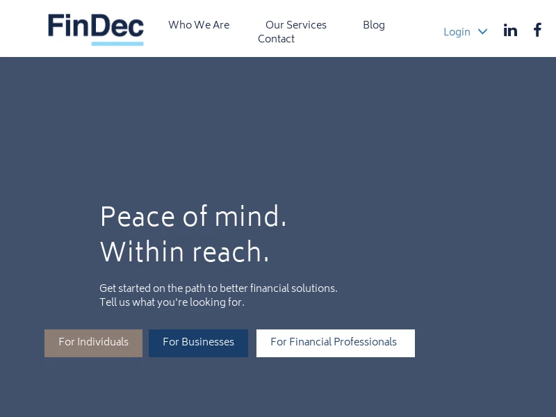 FinDec – Lets Talk About Your future