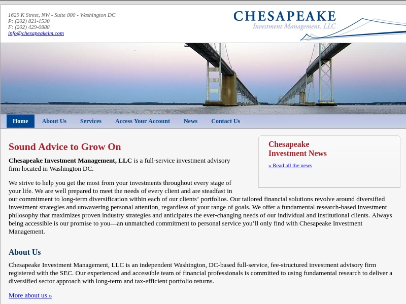 Home | Chesapeake Investment Management, LLC