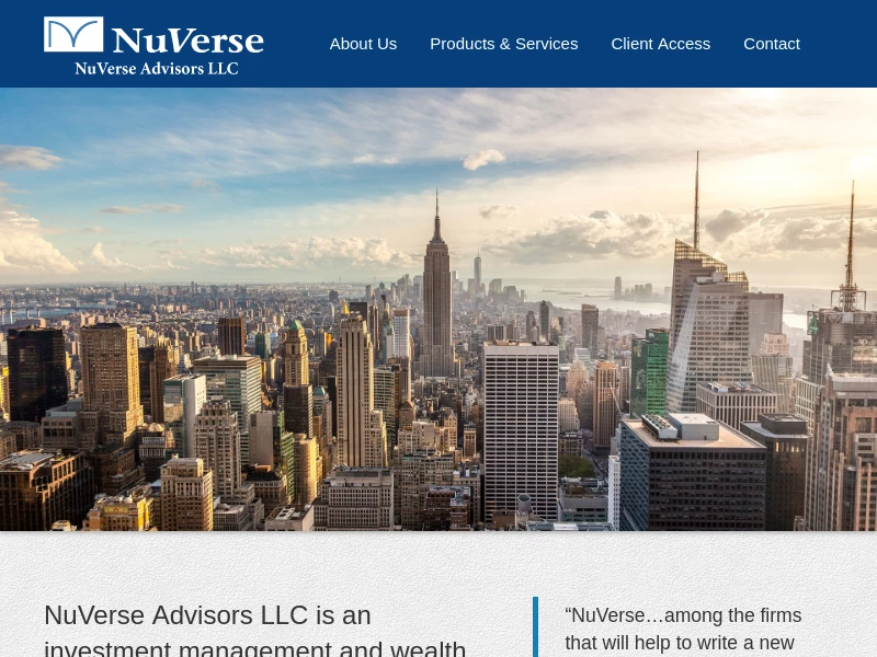 NuVerse Advisors LLC