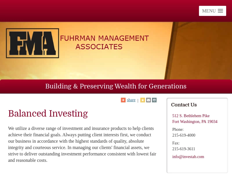 Fuhrman Management Associates