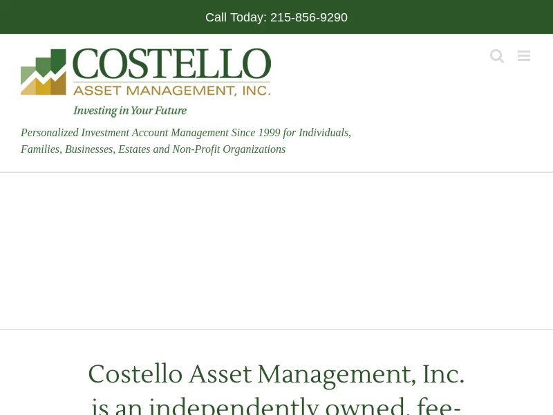 Costello Asset Management, Inc. | Comprehensive Investment Management