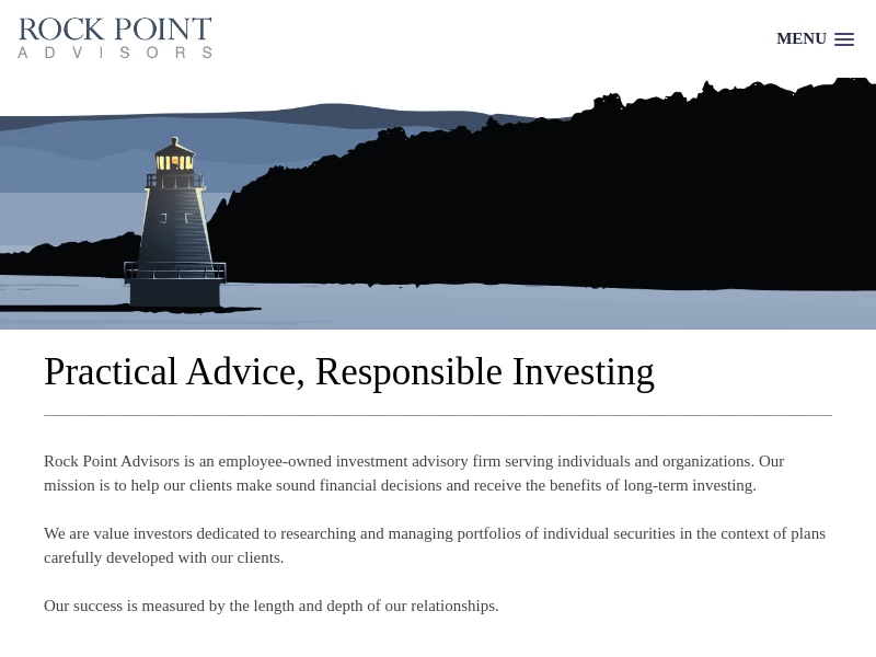 Rock Point Advisors • Practical Advice, Responsible Investing