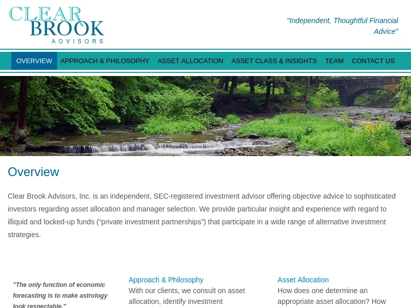 Clear Brook Advisors – Independent thoughtful financial advice