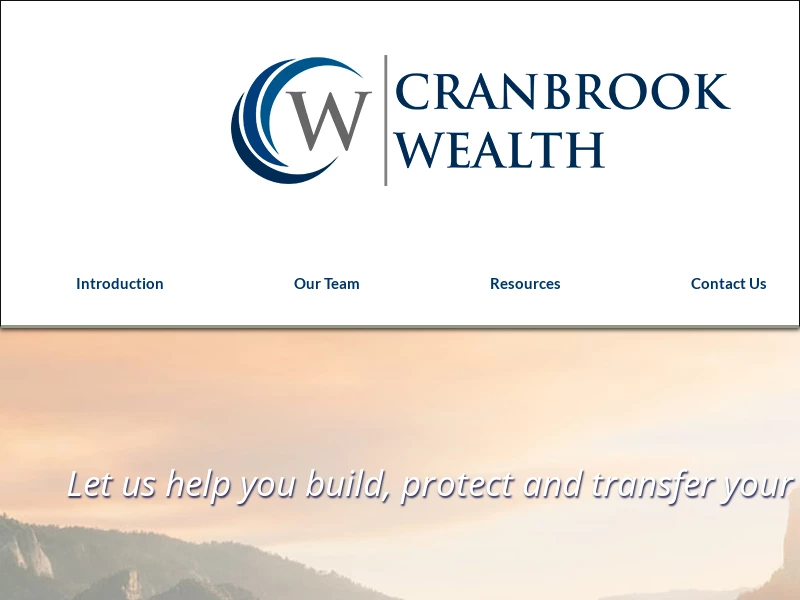 Home | Cranbrook Wealth Management