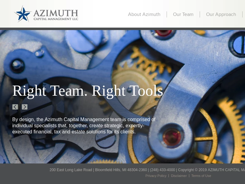 Azimuth Capital Management Azimuth Capital Management LLC