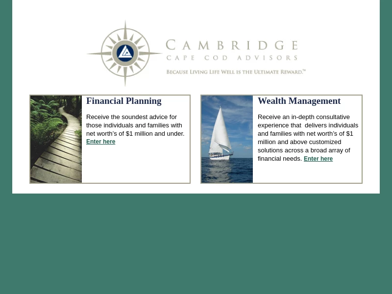 Independent Financial Advisor Cape Cod - Cambridge Cape Cod Advisors