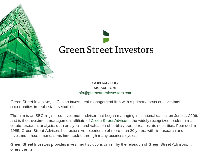 Green Street Investors