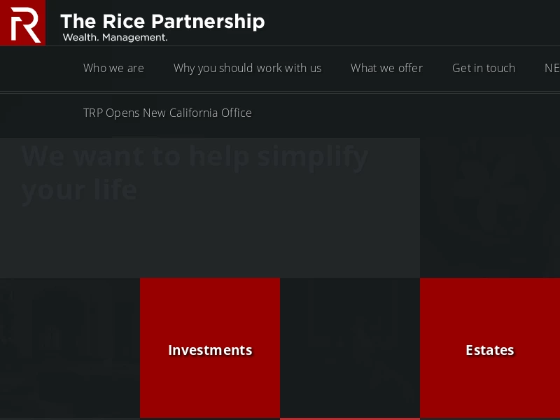 Home | The Rice Partnership - The Rice Partnership